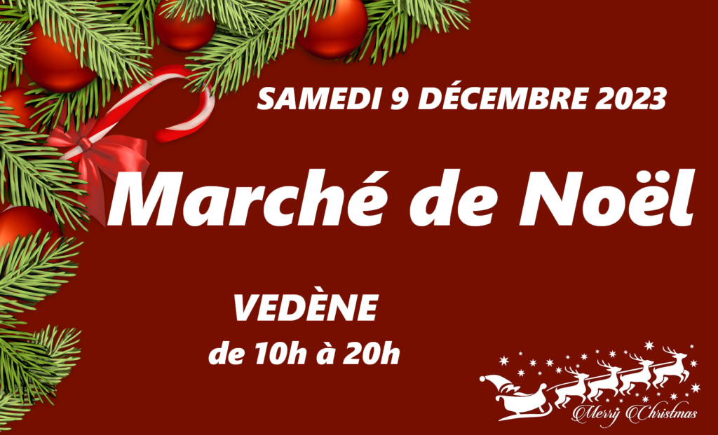 Annonce du Marché de Noël de Vedène