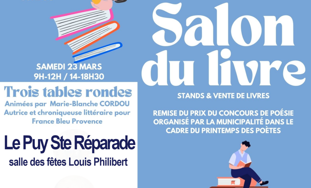 Affiche du Salon du livre du Puy Ste Réparade