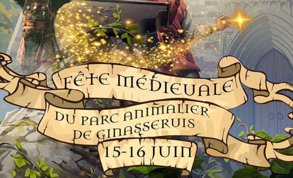 Affiche de la fête médiévale de Ginasservis les 15 et 16 juin 2024