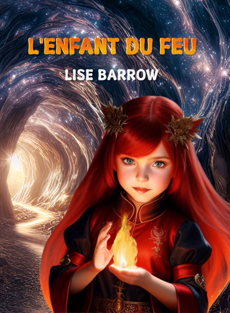 Couverture de L'Enfant du feu, roman jeunesse illustré de Lise Barrow