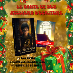 Coffret de Noël contenant Les Clés de Plume, conte fantasy et ateliers d'écriture