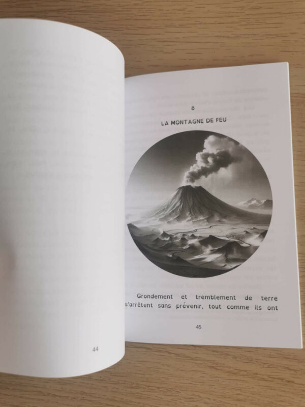 Pages de L'Enfant du feu et son marque-page